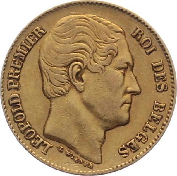 Belgien 20 Francs 1865 - Leopold Premier